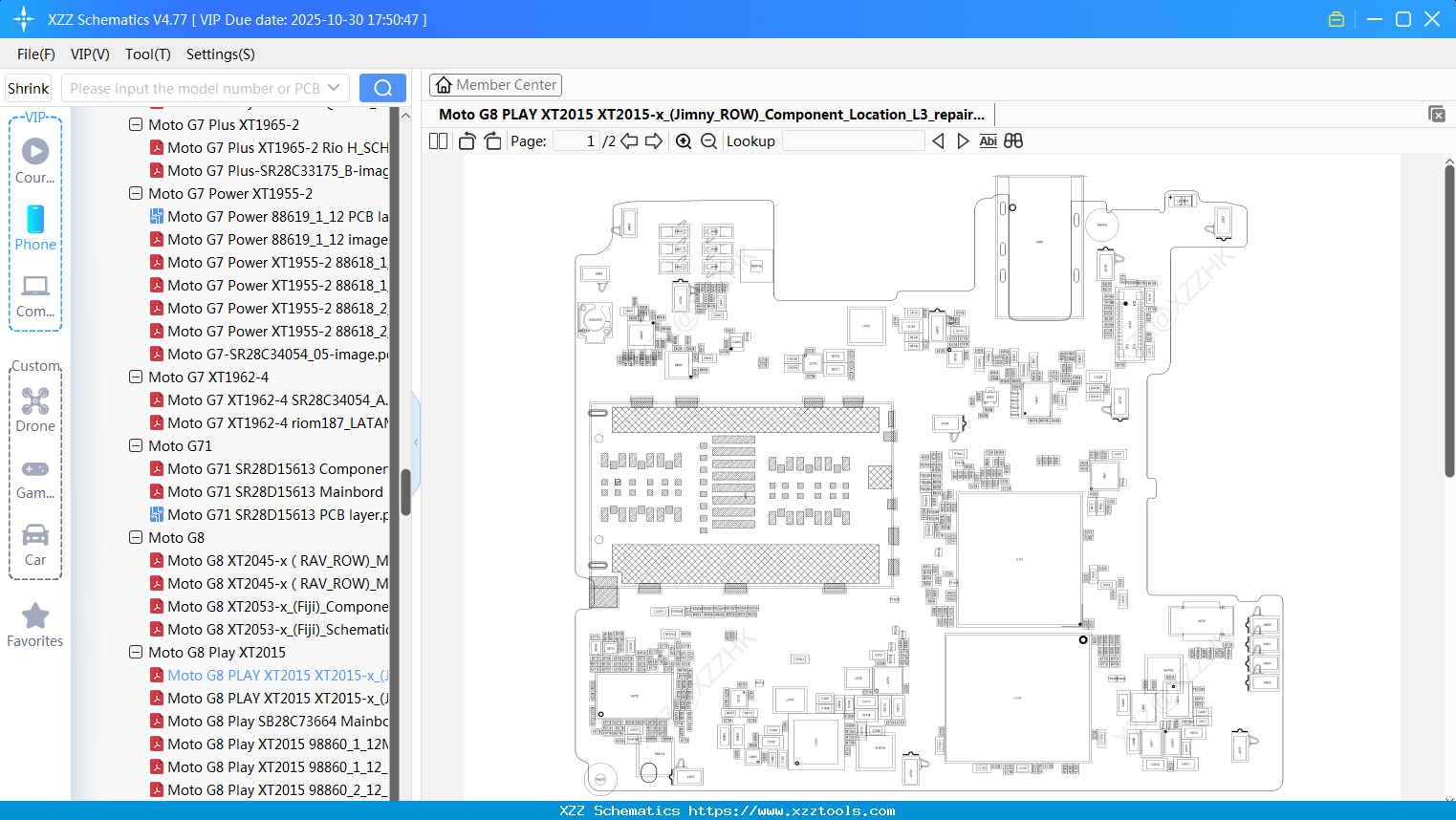 Motorola Moto G8 PLAY XT2015 XT2015-x_(Jimny_ROW)_Component_Location_L3_repair